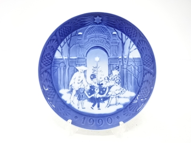 ROYAL COPENHAGEN　ロイヤルコペンハーゲン　「チボリのクリスマス」　イヤープレート(1990年)　洋食器